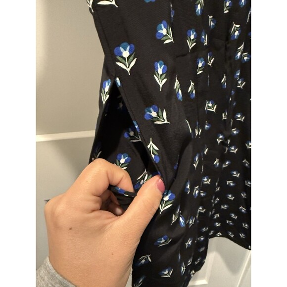 Women’s Boden 8R Floral Empyre Waist Midi Dress Medium Short Sleeve V-neck - Picture 6 of 7